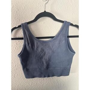 Pro Fit Seamless blue sports bra size L. EUC. No removable pads